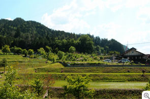 image:The mountain view from twin room.